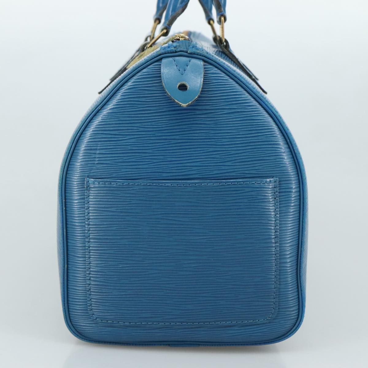 LOUIS VUITTON Epi Speedy 30 Hand Bag Toledo Blue M43005 LV bs21268