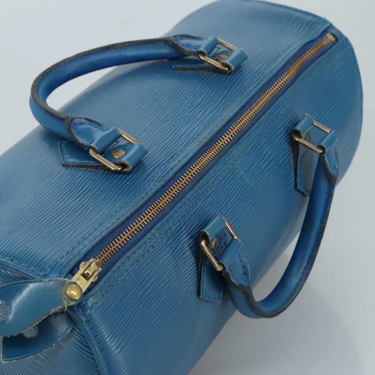 LOUIS VUITTON Epi Speedy 30 Hand Bag Toledo Blue M43005 LV bs21268