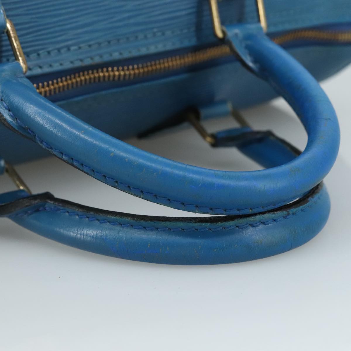 LOUIS VUITTON Epi Speedy 30 Hand Bag Toledo Blue M43005 LV bs21268