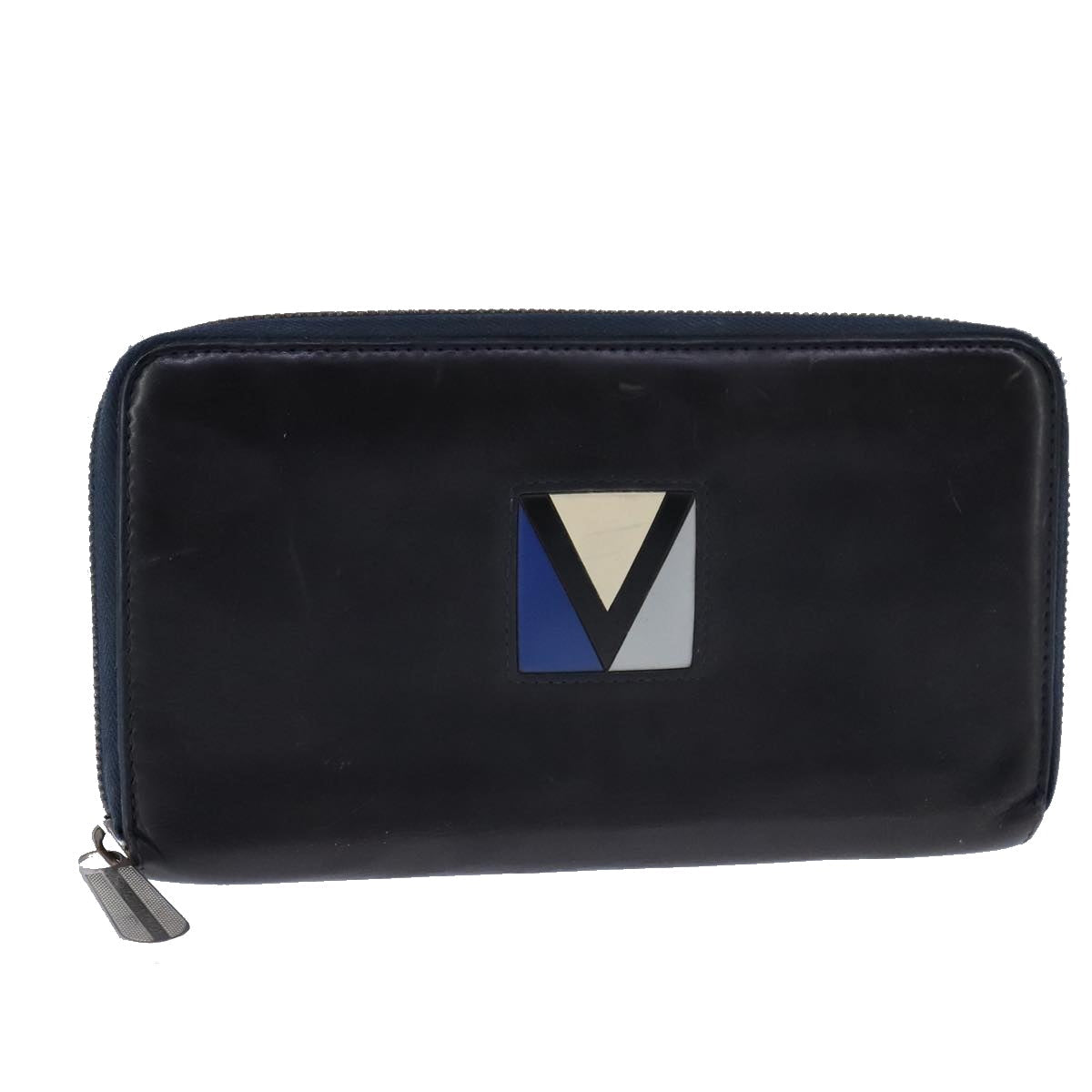 LOUIS VUITTON LV Cup Zippy Organizer Wallet Leather Navy M80709 LV bs21284
