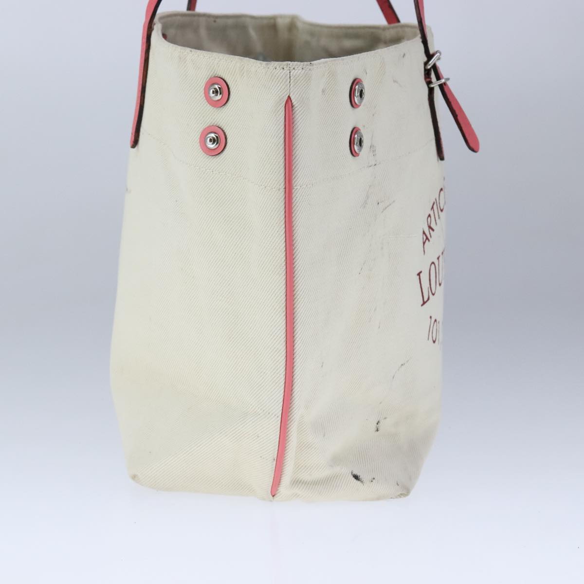 LOUIS VUITTON Cabas MM Tote Bag Canvas White M94502 LV bs21306