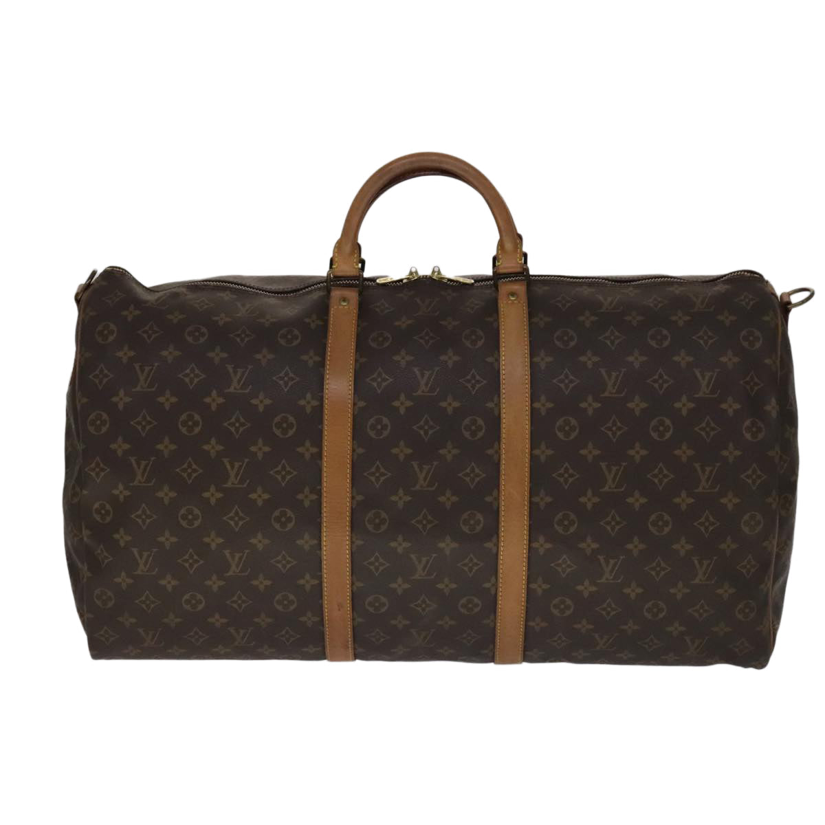 LOUIS VUITTON Monogram Keepall Bandouliere 60 Boston Bag M41412 LV bs21349