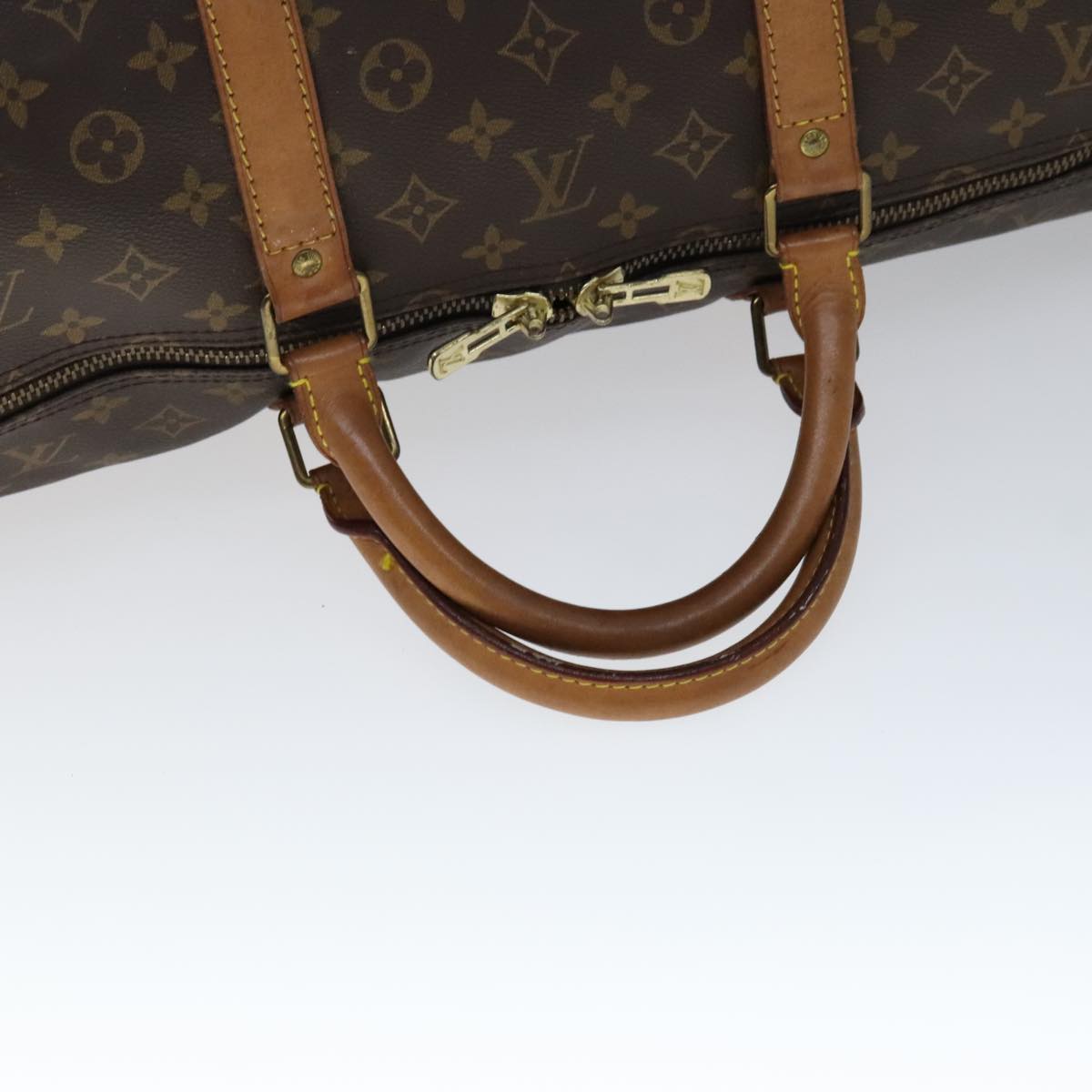 LOUIS VUITTON Monogram Keepall Bandouliere 60 Boston Bag M41412 LV bs21349