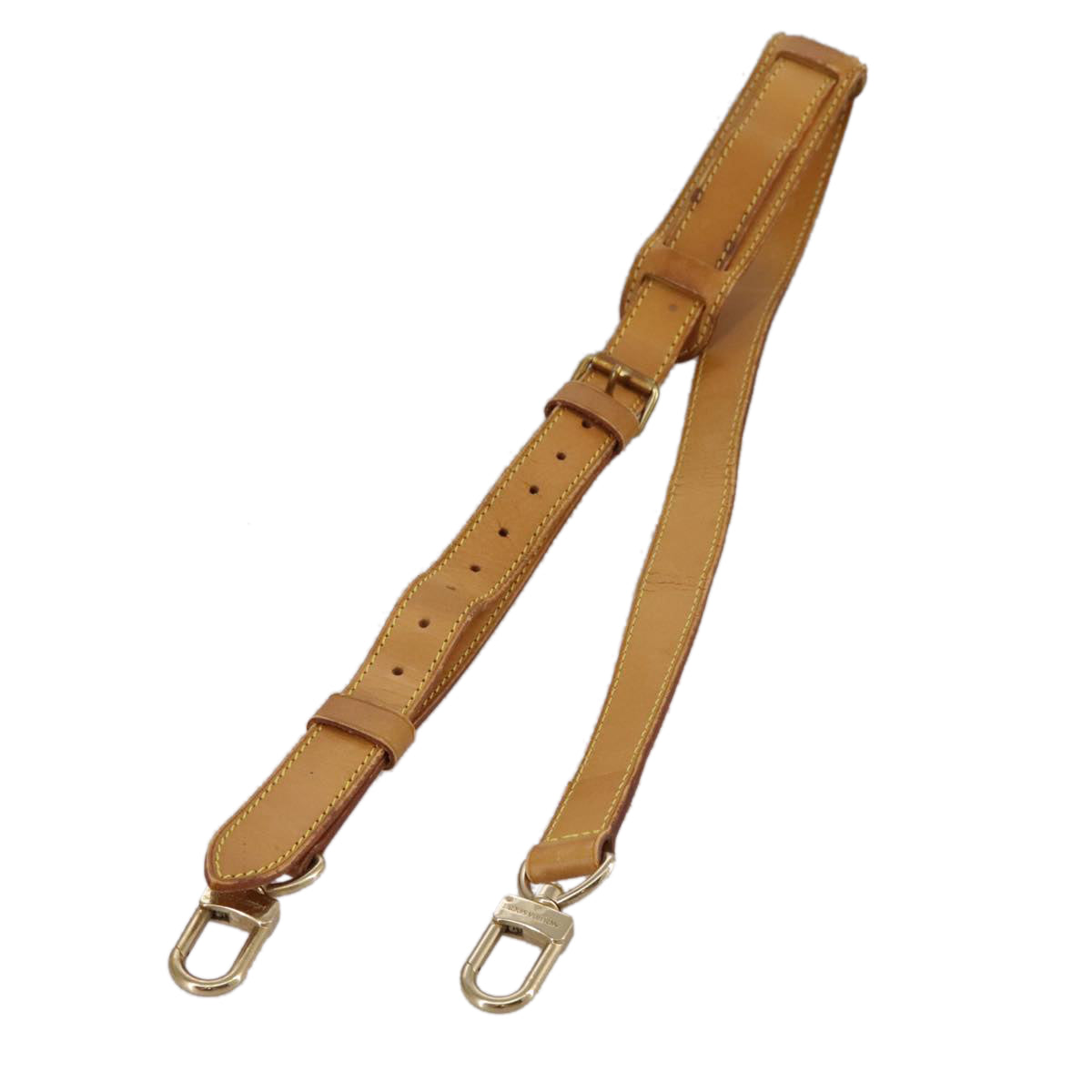 LOUIS VUITTON Adjustable Shoulder Strap Leather 35""-42.5"" Beige bs21350