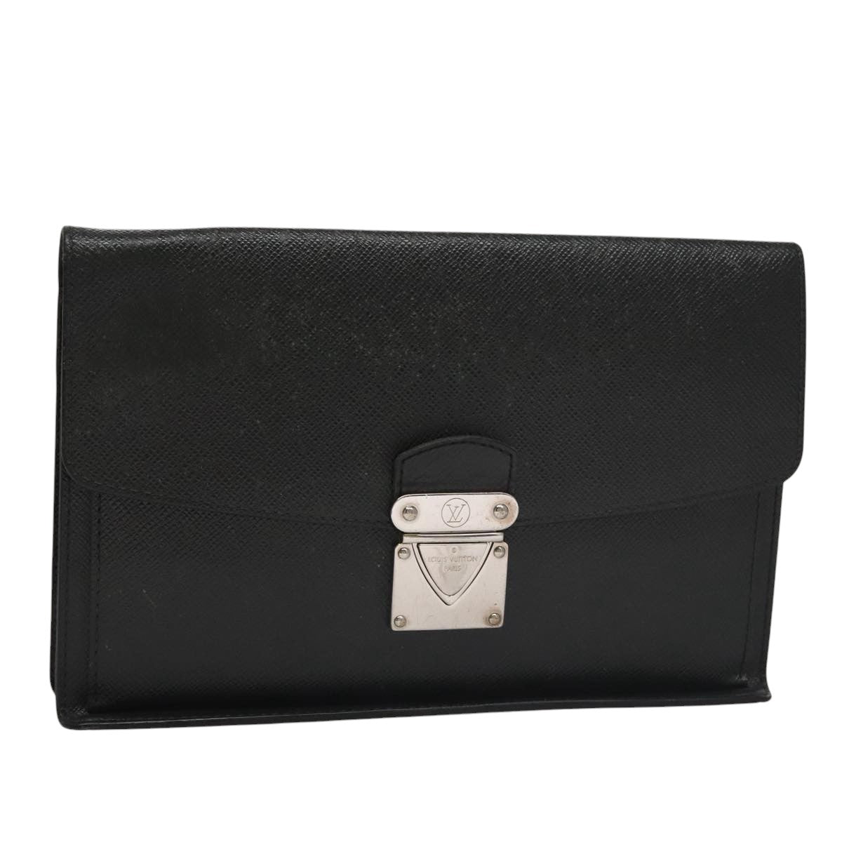 LOUIS VUITTON Taiga Belair Clutch Bag Ardoise M32592 LV bs21352