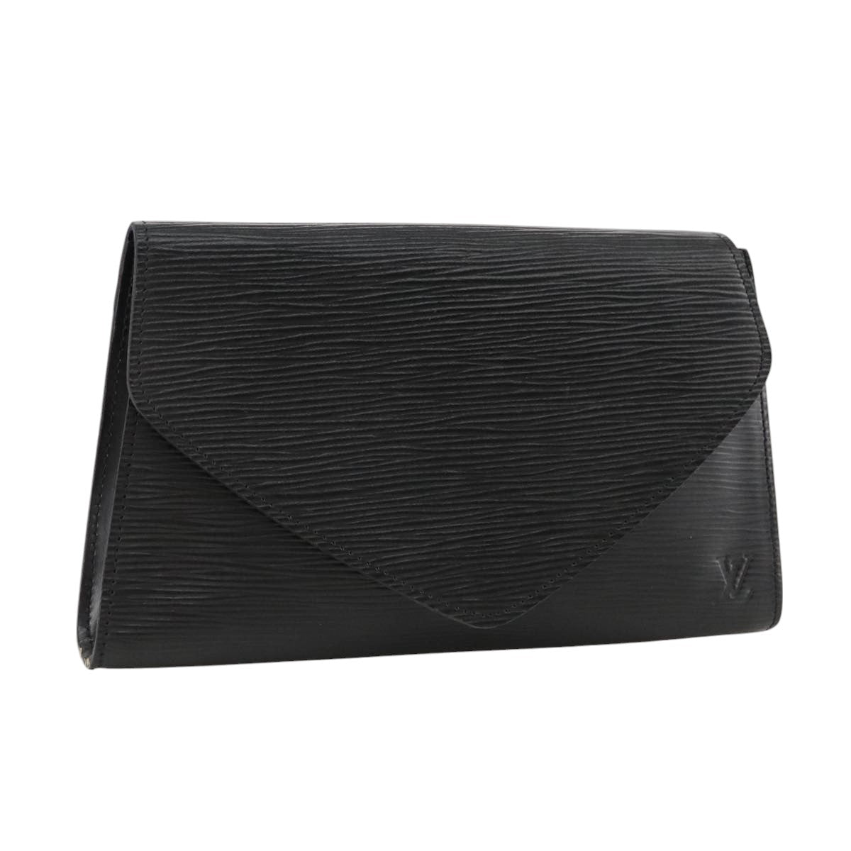 LOUIS VUITTON Epi Art Deco Clutch Bag Black M52632 LV bs21387