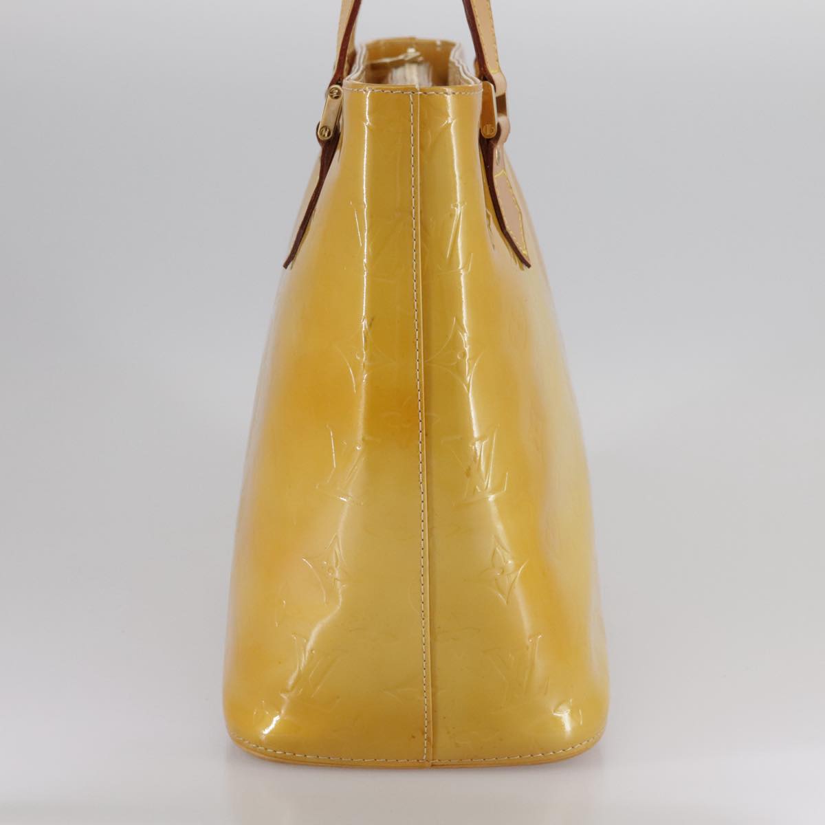 LOUIS VUITTON Monogram Vernis Houston Hand Bag Beige M91004 LV bs21390