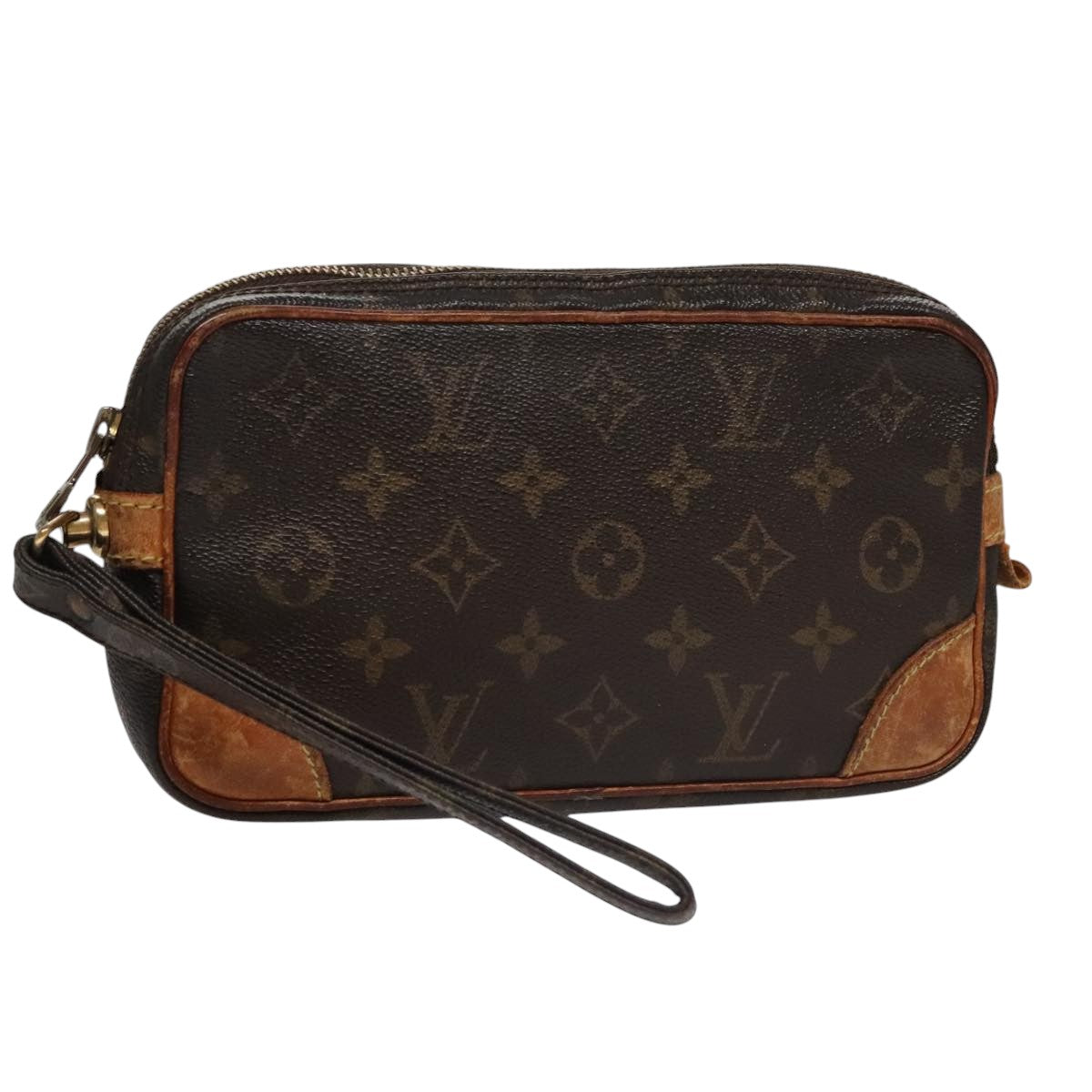 LOUIS VUITTON Monogram Marly Dragonne PM Clutch Bag M51827 LV bs21421