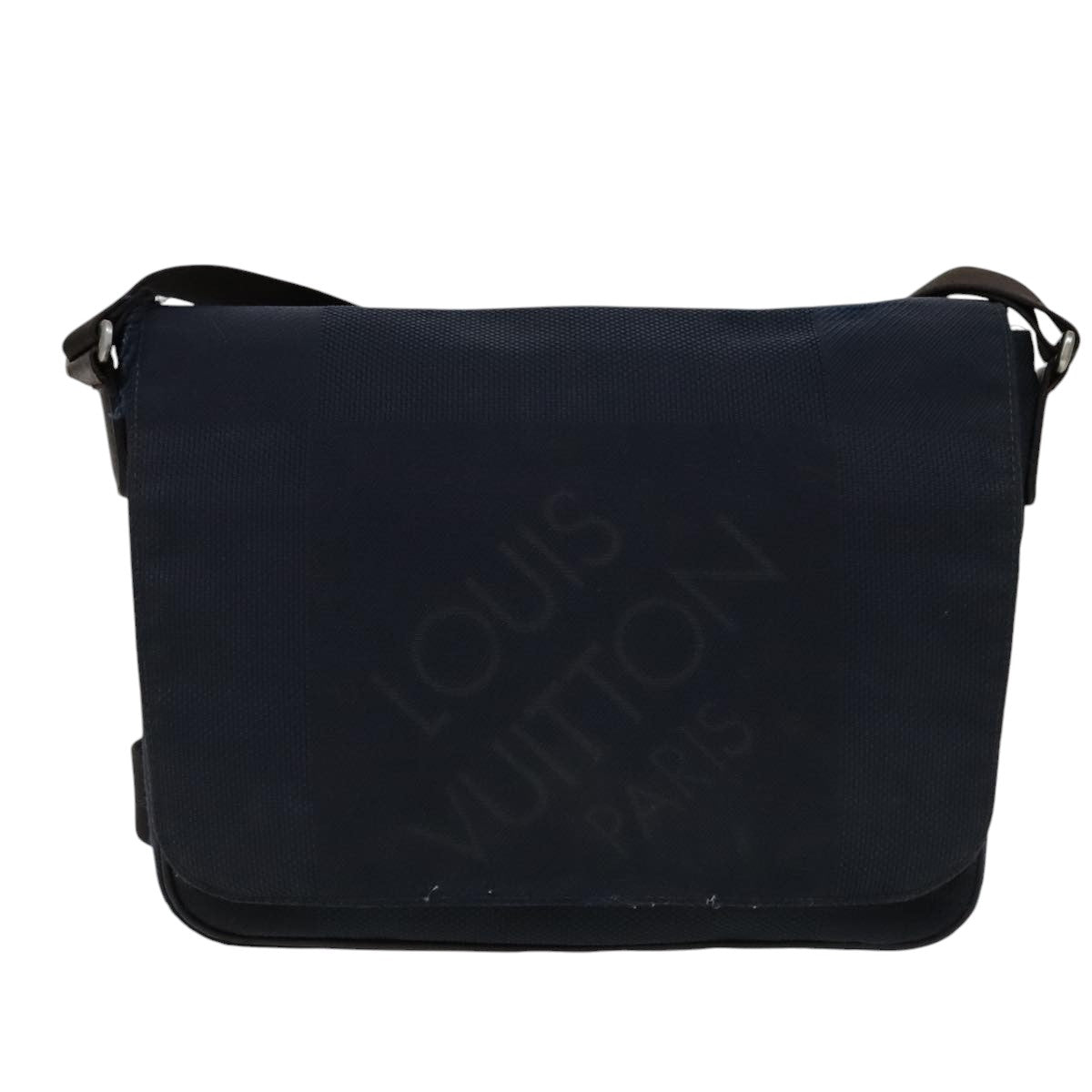 LOUIS VUITTON Damier Geant Petite Message Shoulder Bag Navy N41127 bs21447