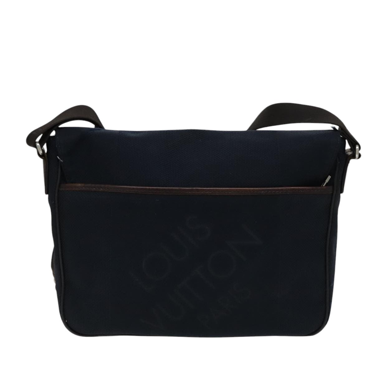 LOUIS VUITTON Damier Geant Petite Message Shoulder Bag Navy N41127 bs21447