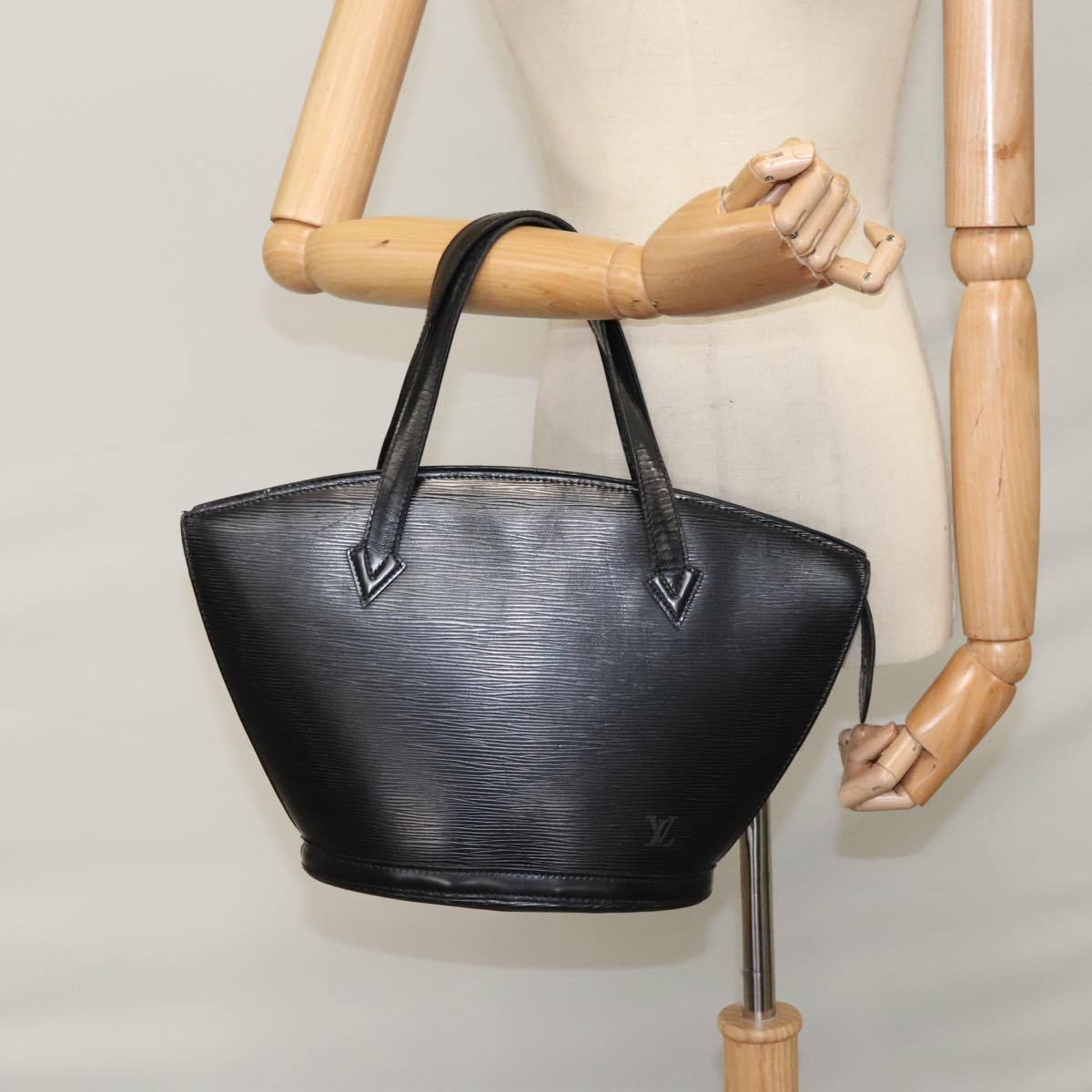 LOUIS VUITTON Epi Saint Jacques Hand Bag Black M52272 LV bs21479