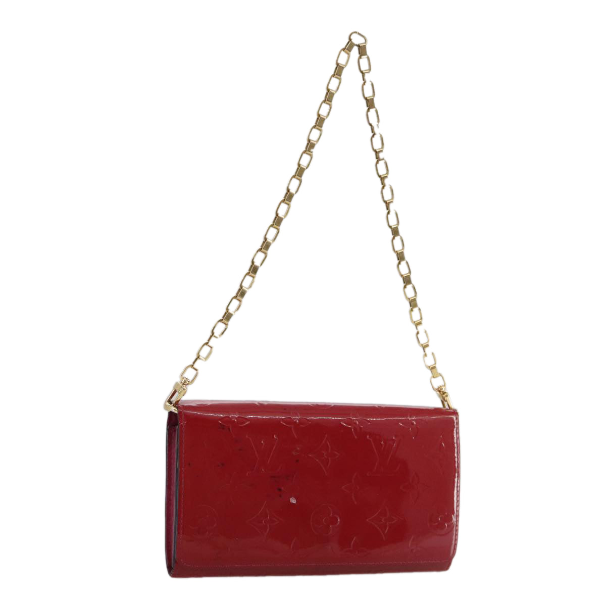 LOUIS VUITTON Vernis Portefeiulle Sarah Chain Threes M90087 LV bs21492