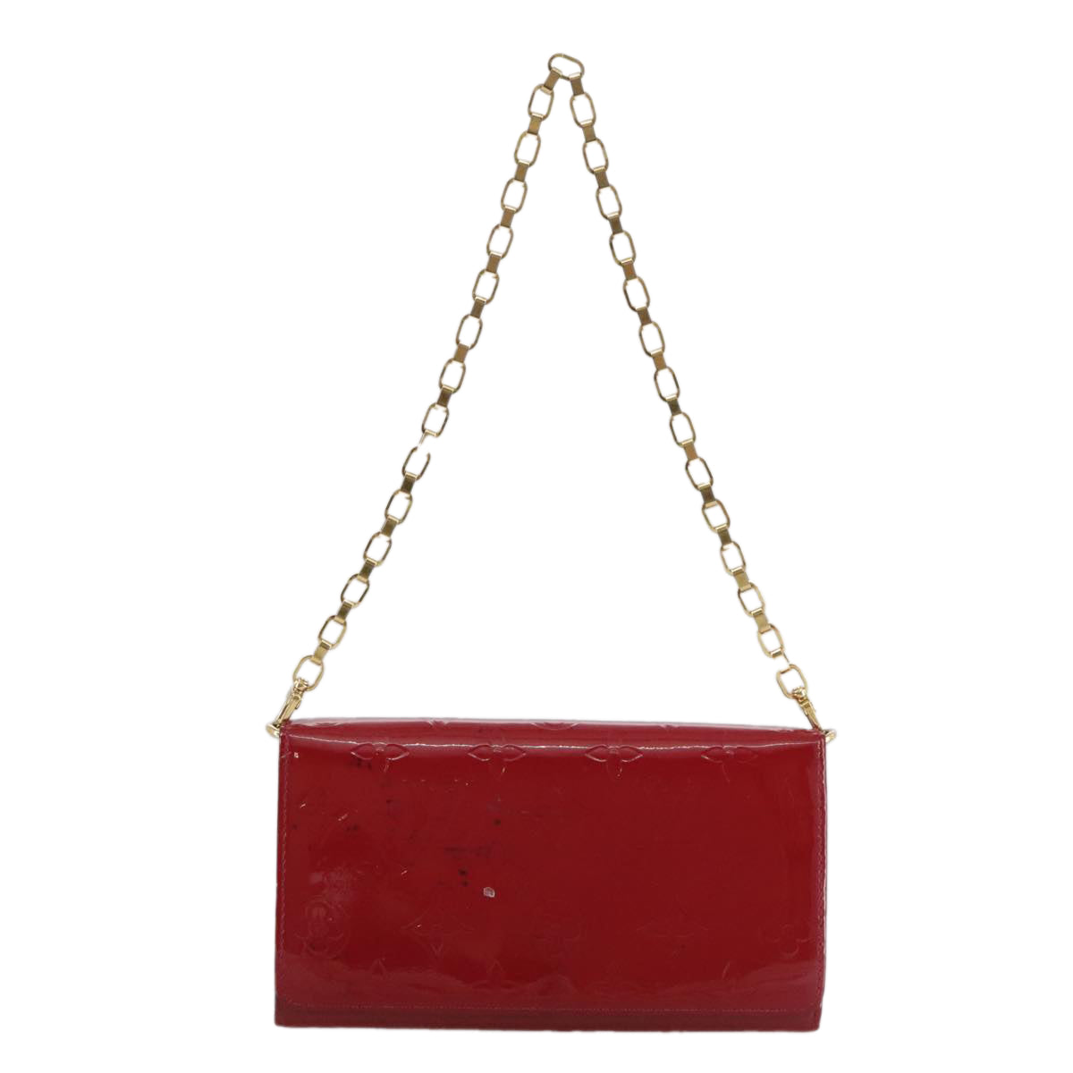 LOUIS VUITTON Vernis Portefeiulle Sarah Chain Threes M90087 LV bs21492