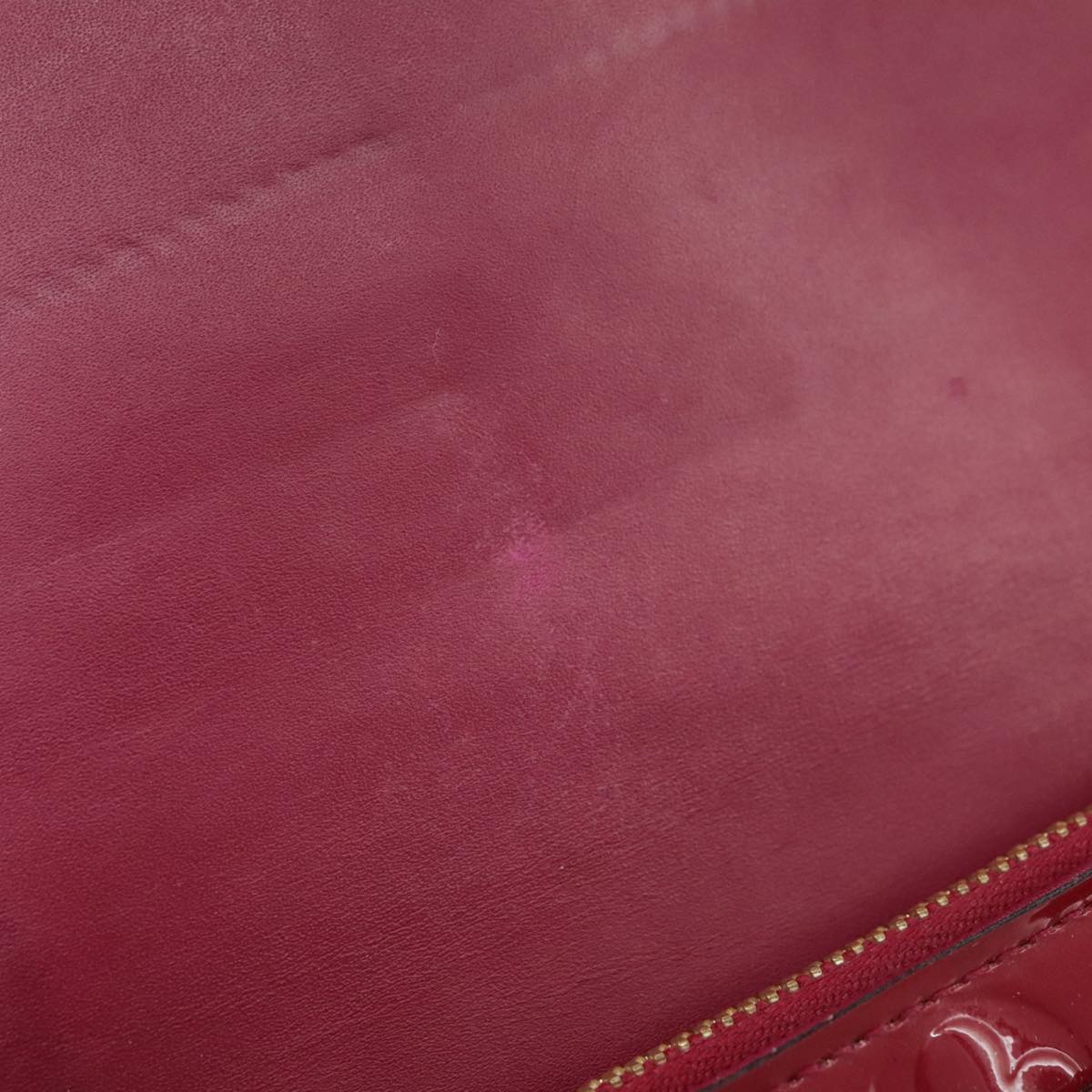 LOUIS VUITTON Vernis Portefeiulle Sarah Chain Threes M90087 LV bs21492