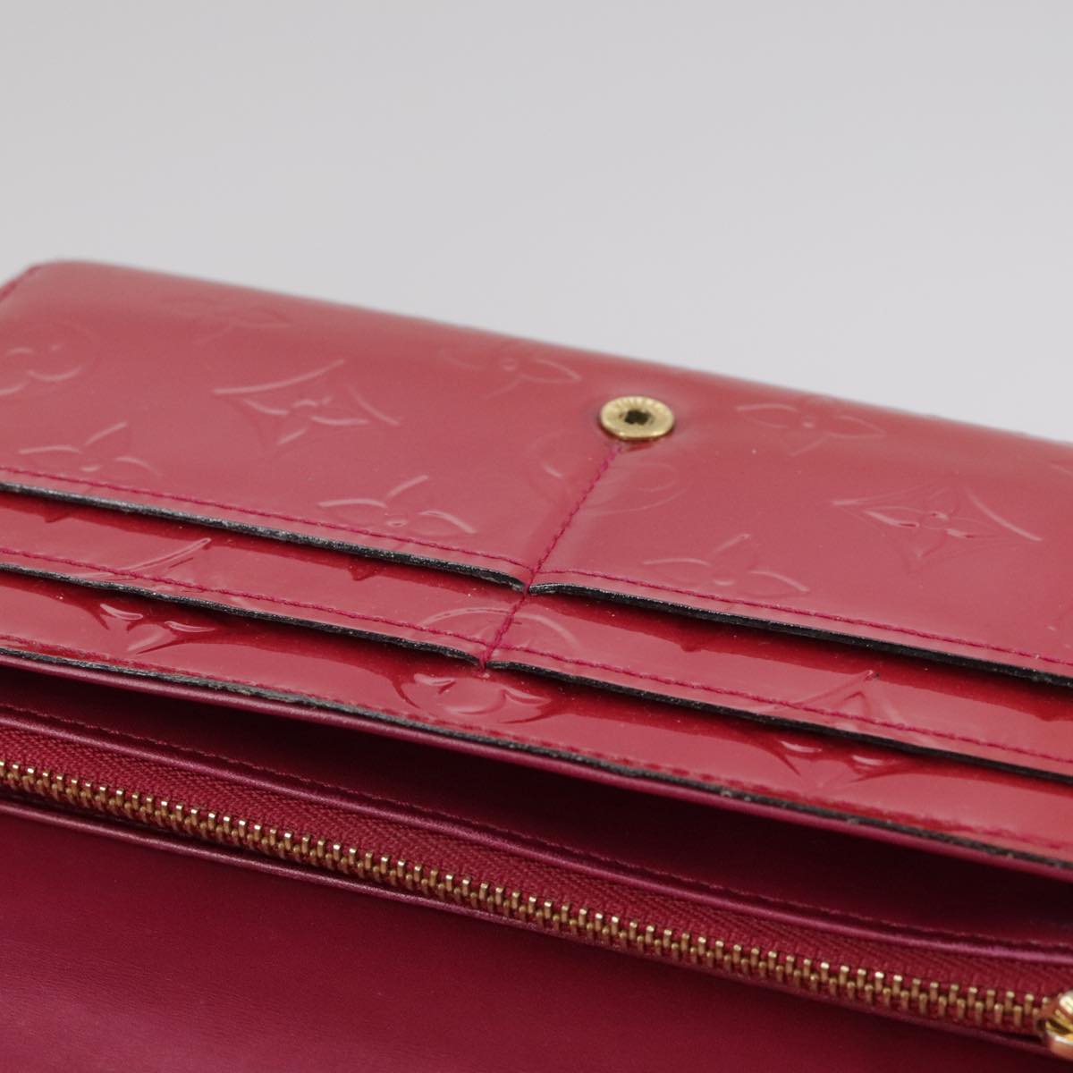 LOUIS VUITTON Vernis Portefeiulle Sarah Chain Threes M90087 LV bs21492