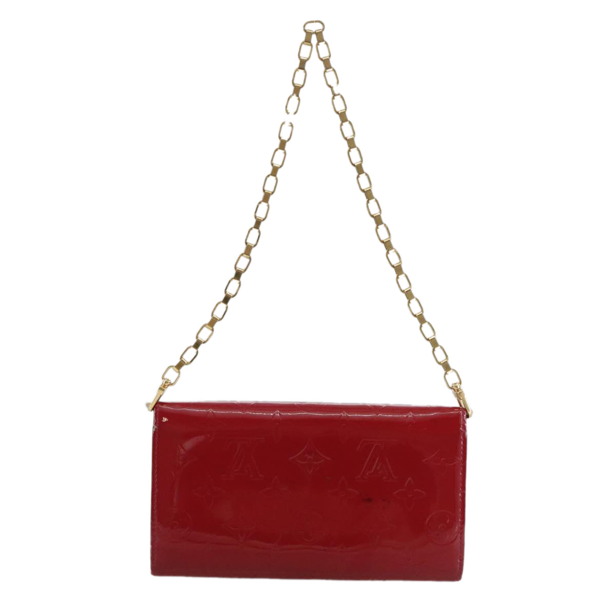 LOUIS VUITTON Vernis Portefeiulle Sarah Chain Threes M90087 LV bs21492