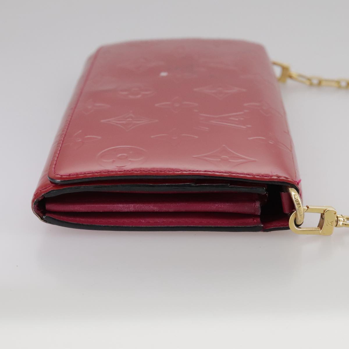 LOUIS VUITTON Vernis Portefeiulle Sarah Chain Threes M90087 LV bs21492