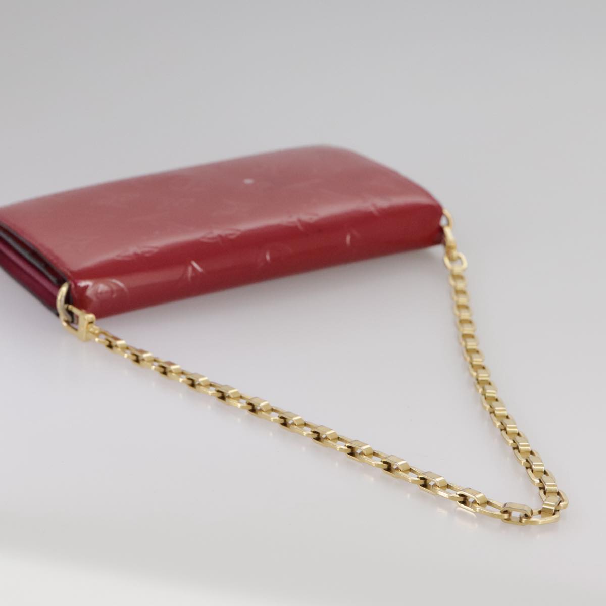 LOUIS VUITTON Vernis Portefeiulle Sarah Chain Threes M90087 LV bs21492