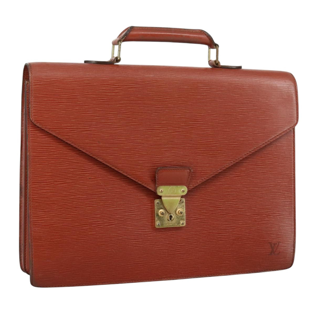 LOUIS VUITTON Epi Serviette Conseiller Briefcase Brown M54423 LV bs21529