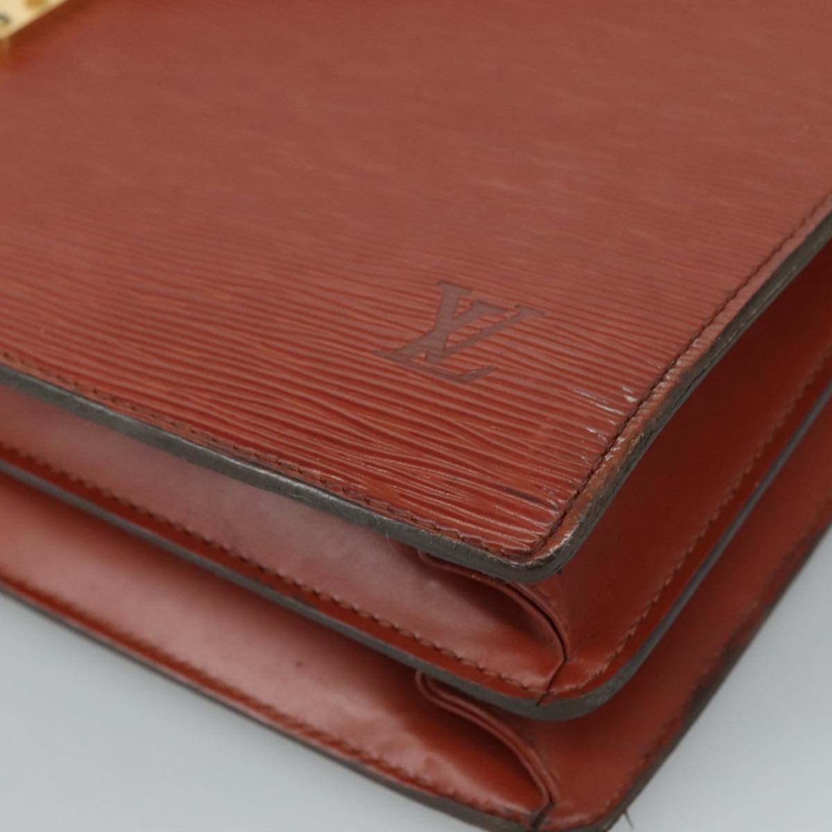 LOUIS VUITTON Epi Serviette Conseiller Briefcase Brown M54423 LV bs21529