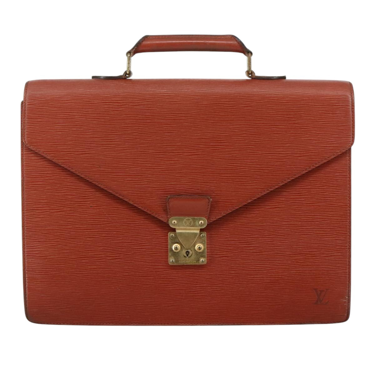 LOUIS VUITTON Epi Serviette Conseiller Briefcase Brown M54423 LV bs21529