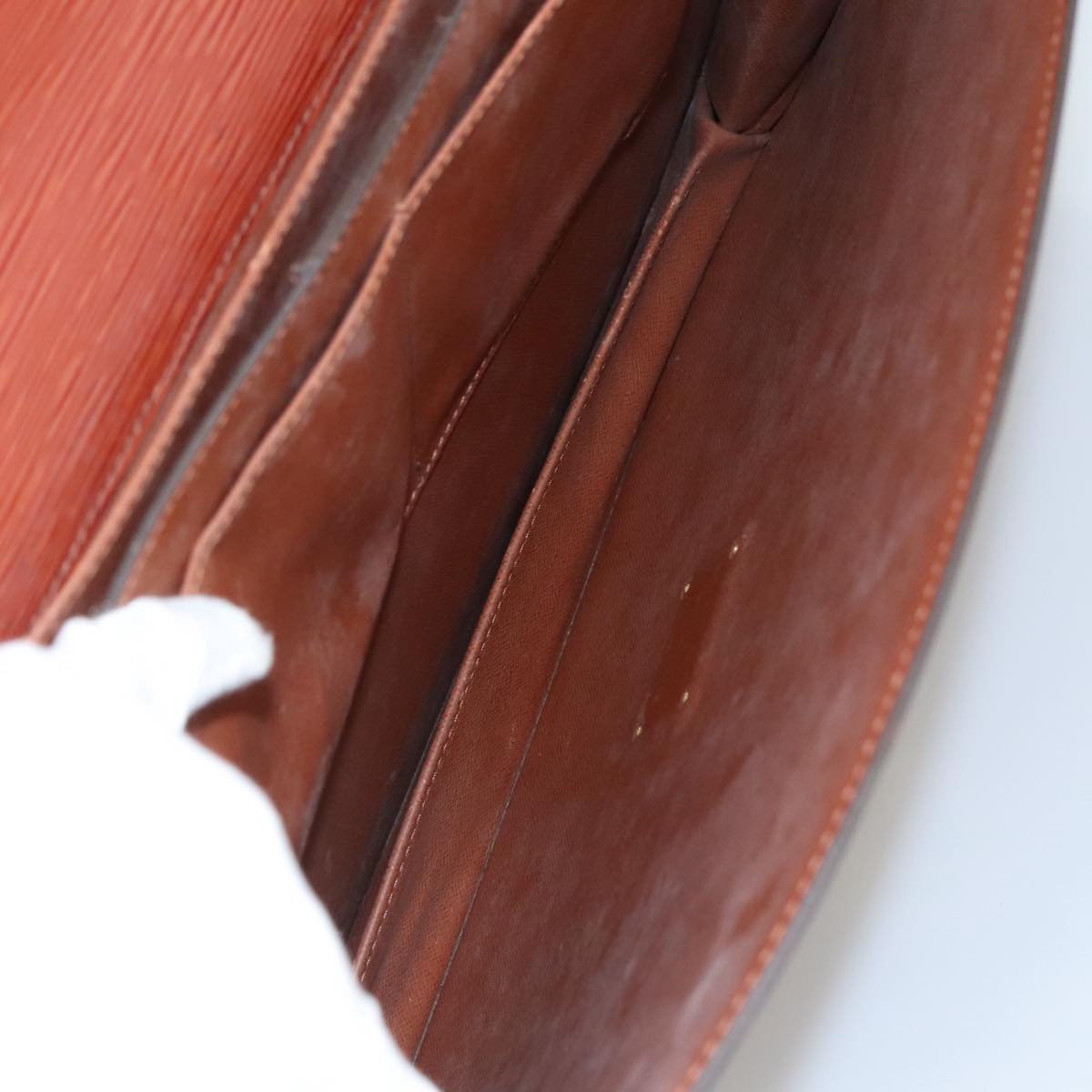 LOUIS VUITTON Epi Serviette Conseiller Briefcase Brown M54423 LV bs21529