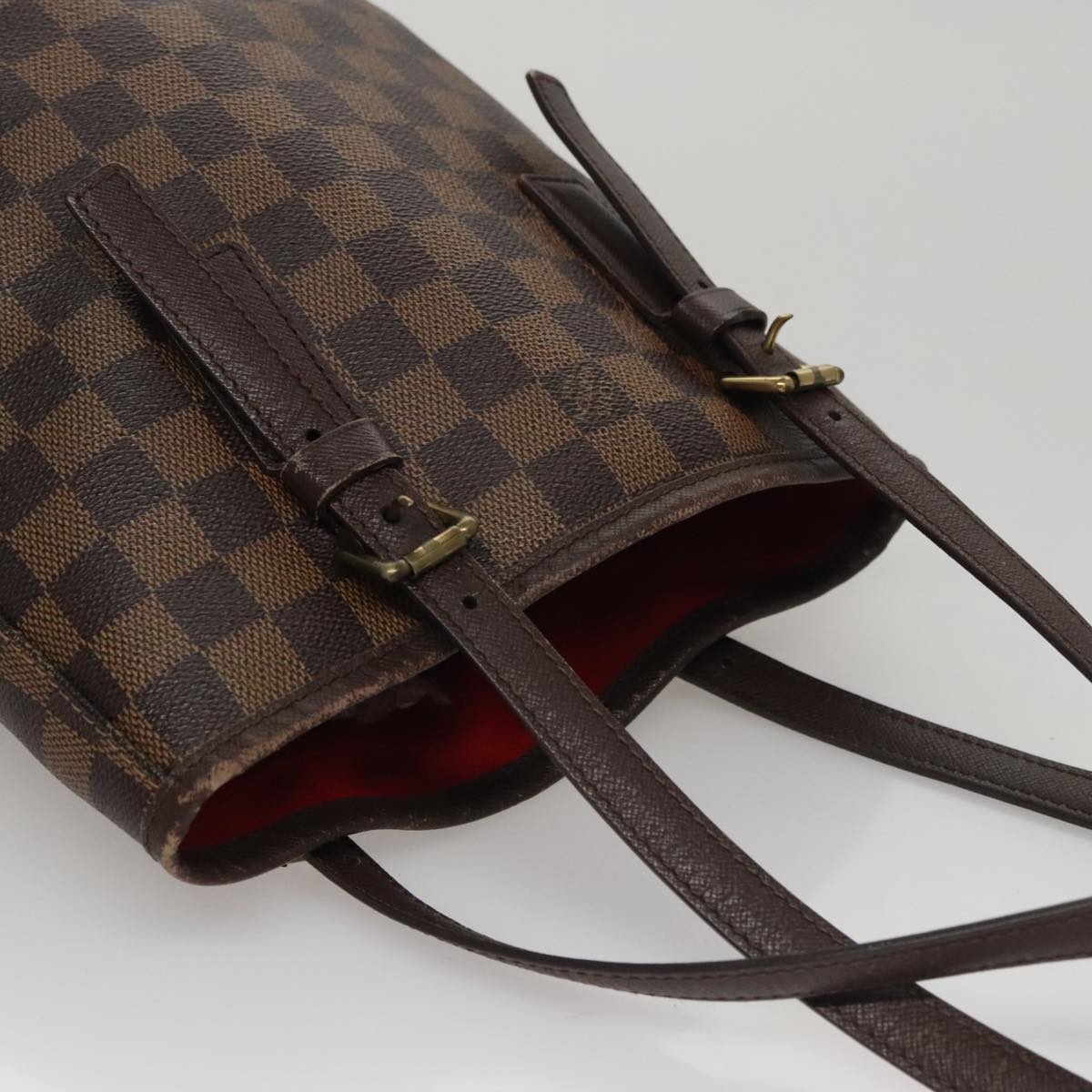 LOUIS VUITTON Damier Ebene Marais Shoulder Bag N42240 LV bs21674