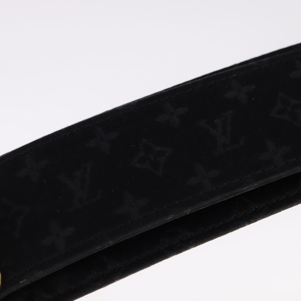 LOUIS VUITTON Monogram Satin Cerule Bracelet Black M92118 LV bs21692