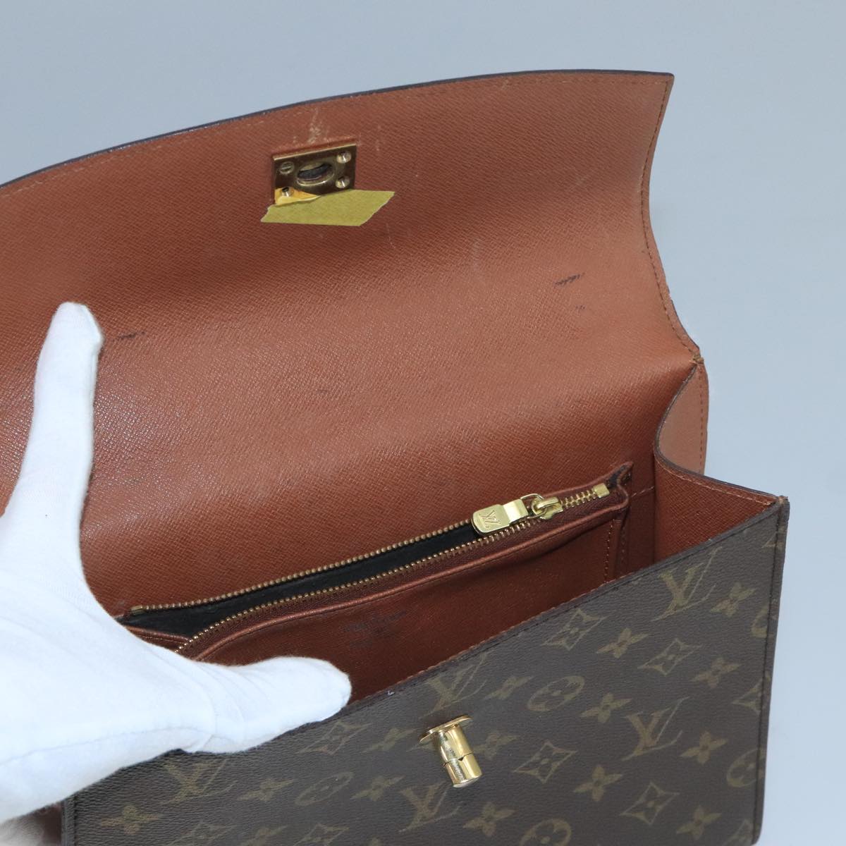 LOUIS VUITTON Monogram Malesherbes Hand Bag M51379 LV bs21695