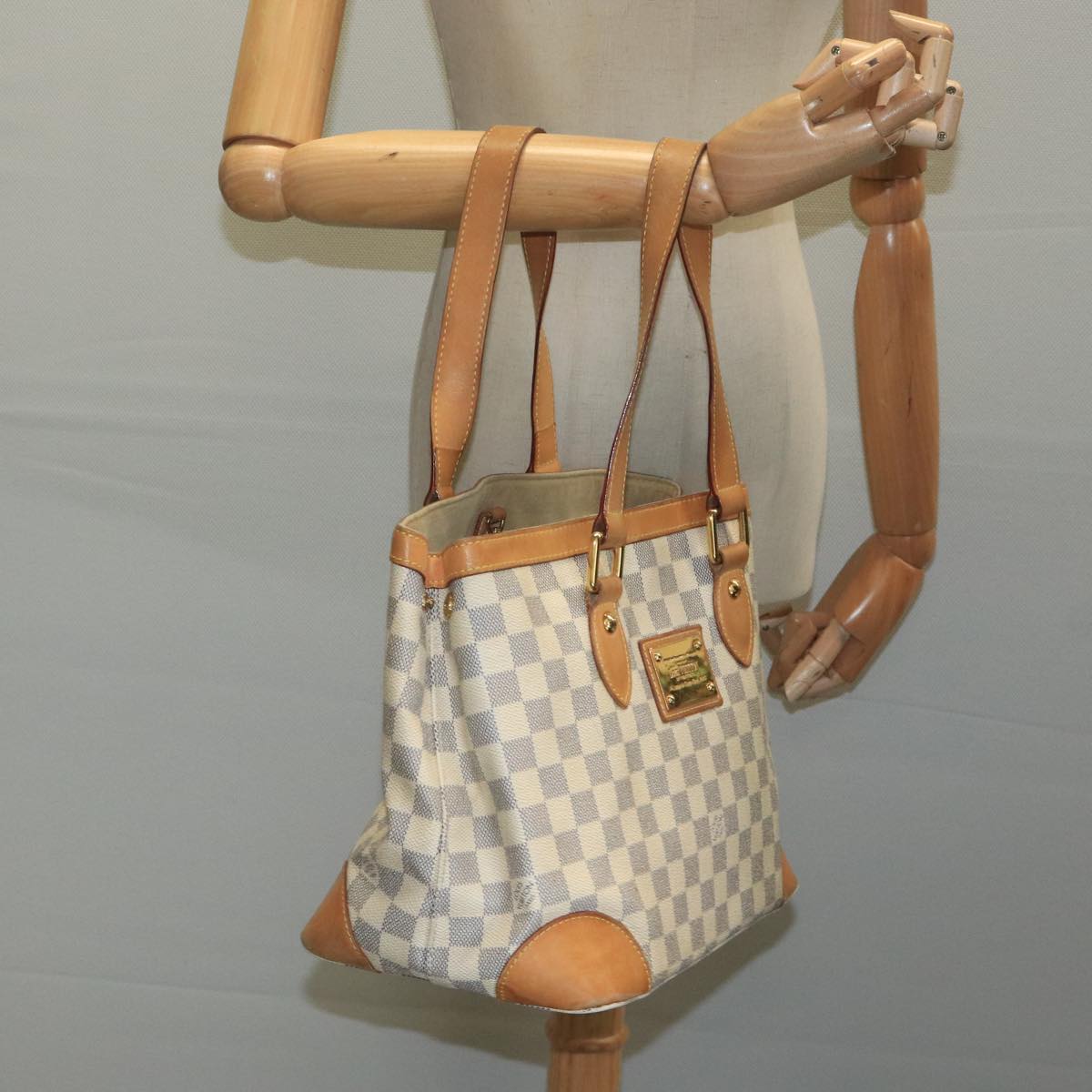 LOUIS VUITTON Damier Azur Hampstead PM Tote Bag N51207 LV bs21697
