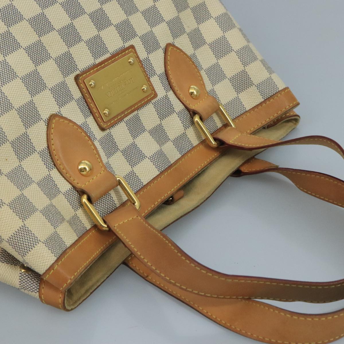 LOUIS VUITTON Damier Azur Hampstead PM Tote Bag N51207 LV bs21697