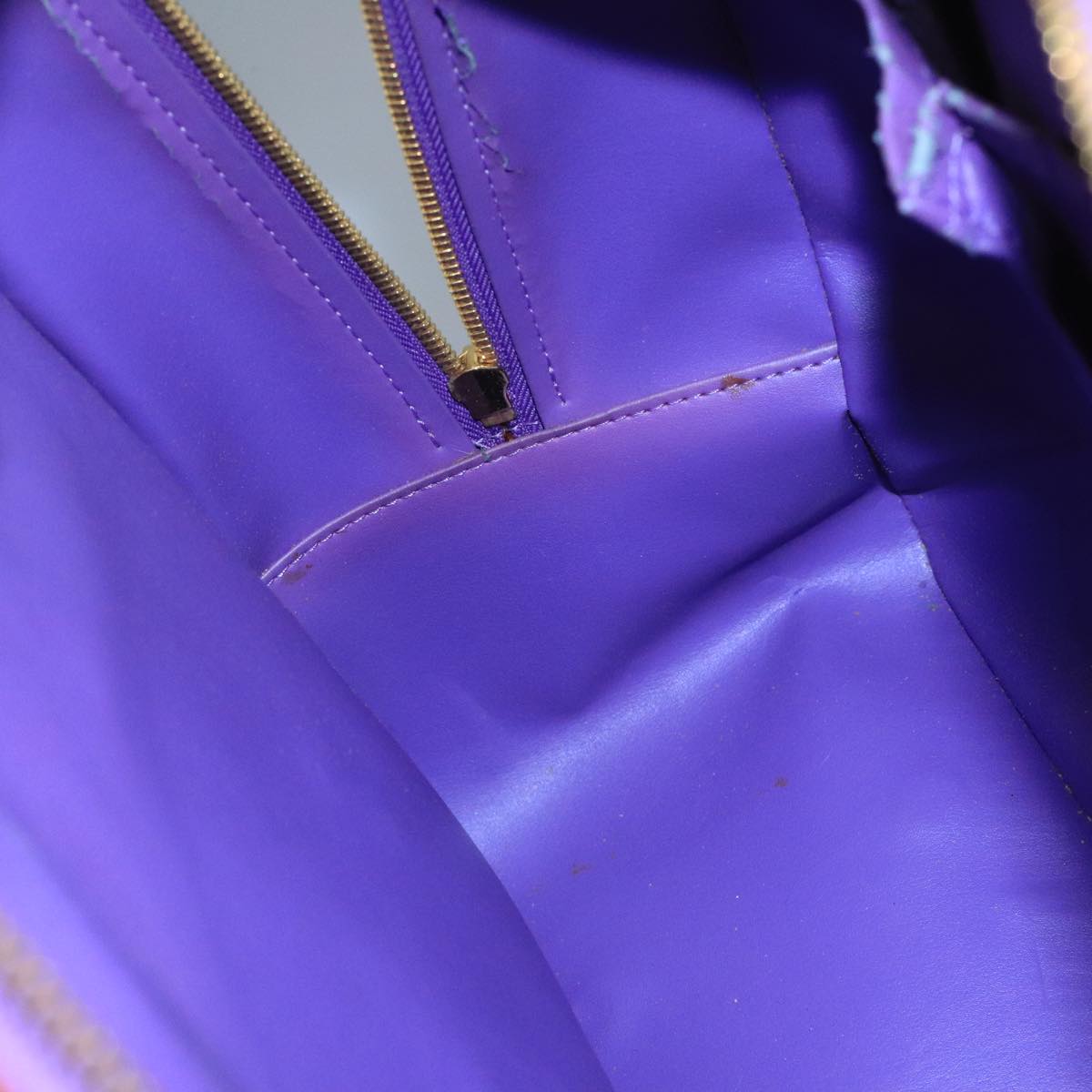 LOUIS VUITTON Monogram Vernis Sutton Hand Bag Purple Viole M91081 bs21699