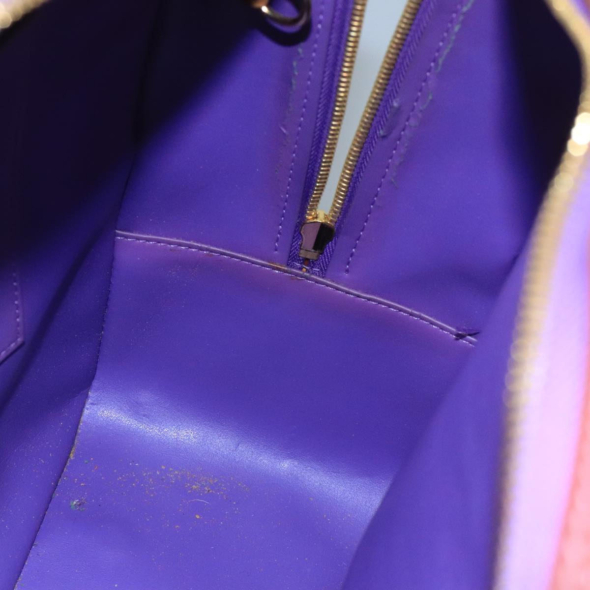 LOUIS VUITTON Monogram Vernis Sutton Hand Bag Purple Viole M91081 bs21699