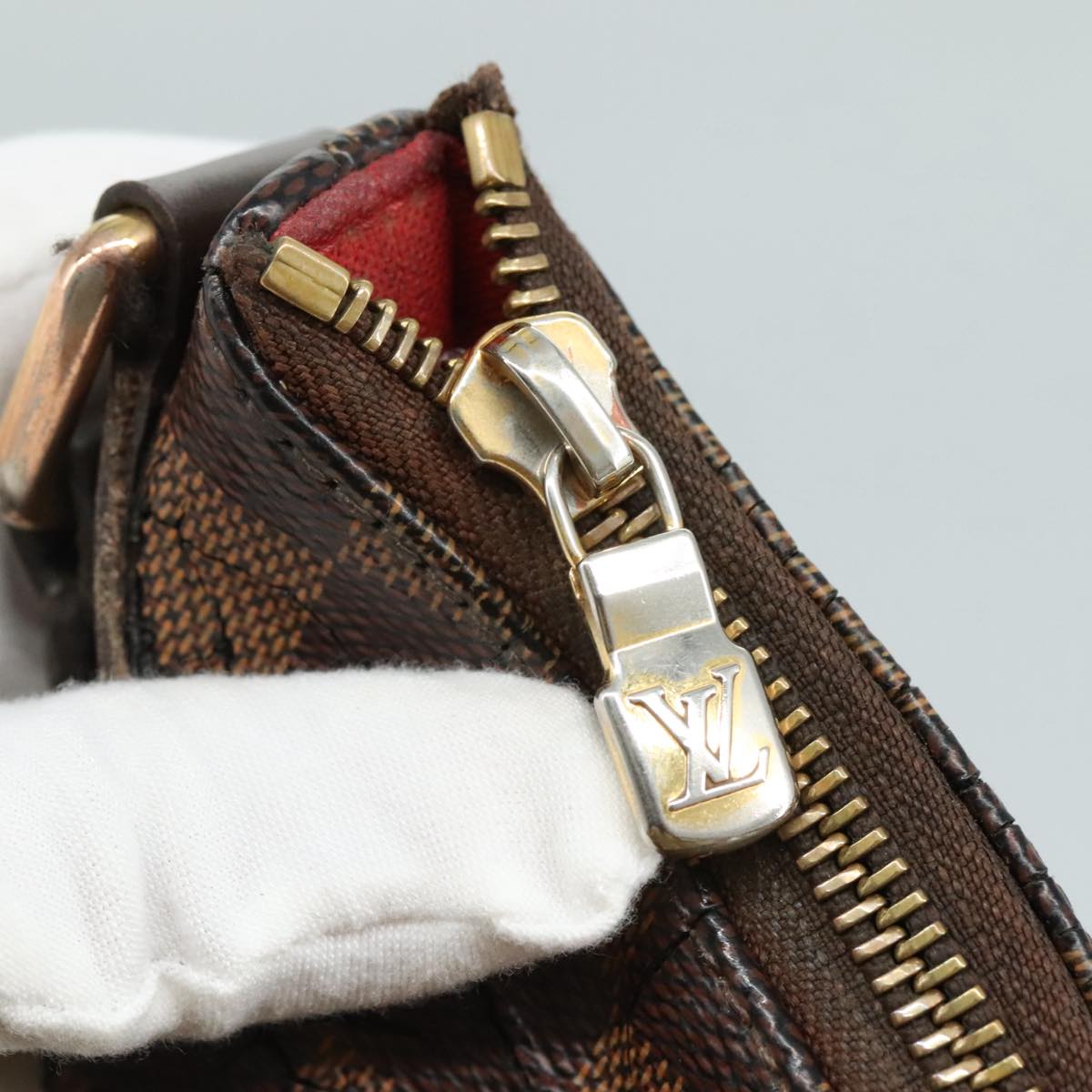 LOUIS VUITTON Damier Ebene Bloomsbury PM Shoulder Bag N42251 LV bs21702