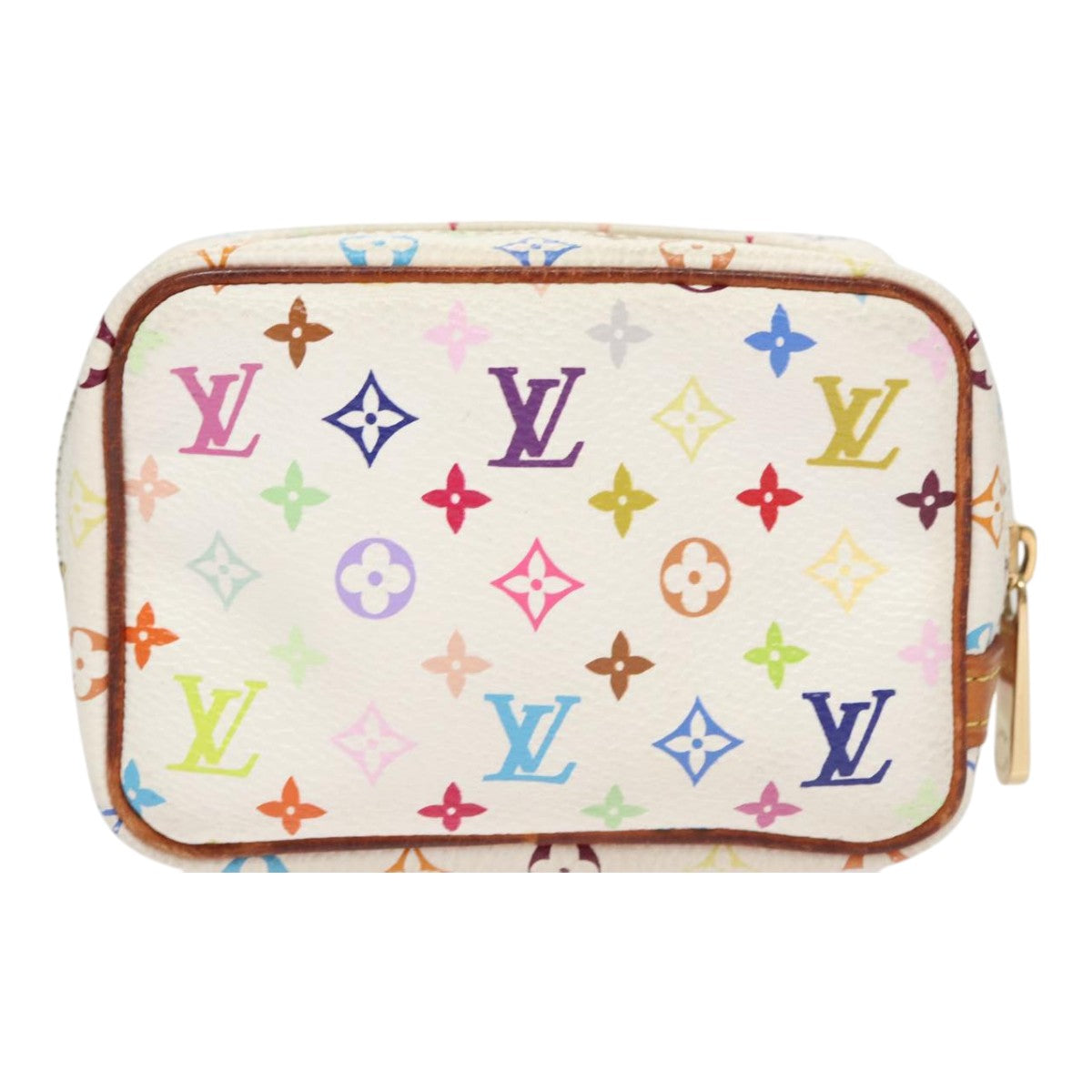 LOUIS VUITTON Monogram Multicolor Trousse Wapity Pouch White M58033 bs21733