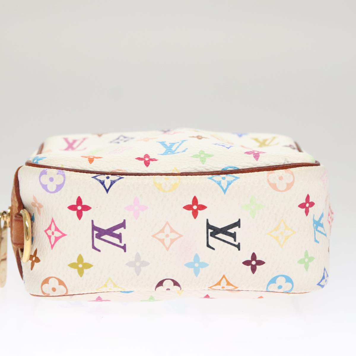 LOUIS VUITTON Monogram Multicolor Trousse Wapity Pouch White M58033 bs21733