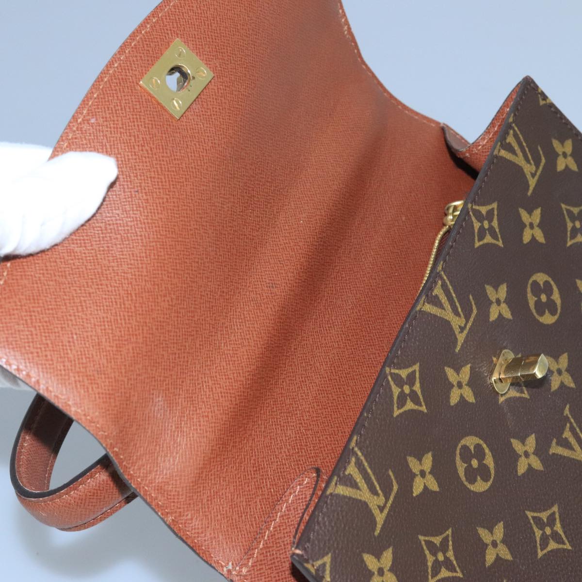 LOUIS VUITTON Monogram Malesherbes Hand Bag M51379 LV bs21737