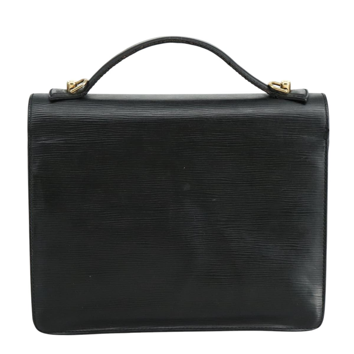 LOUIS VUITTON Epi Monceau 28 Hand Bag Black M52122 LV bs21765