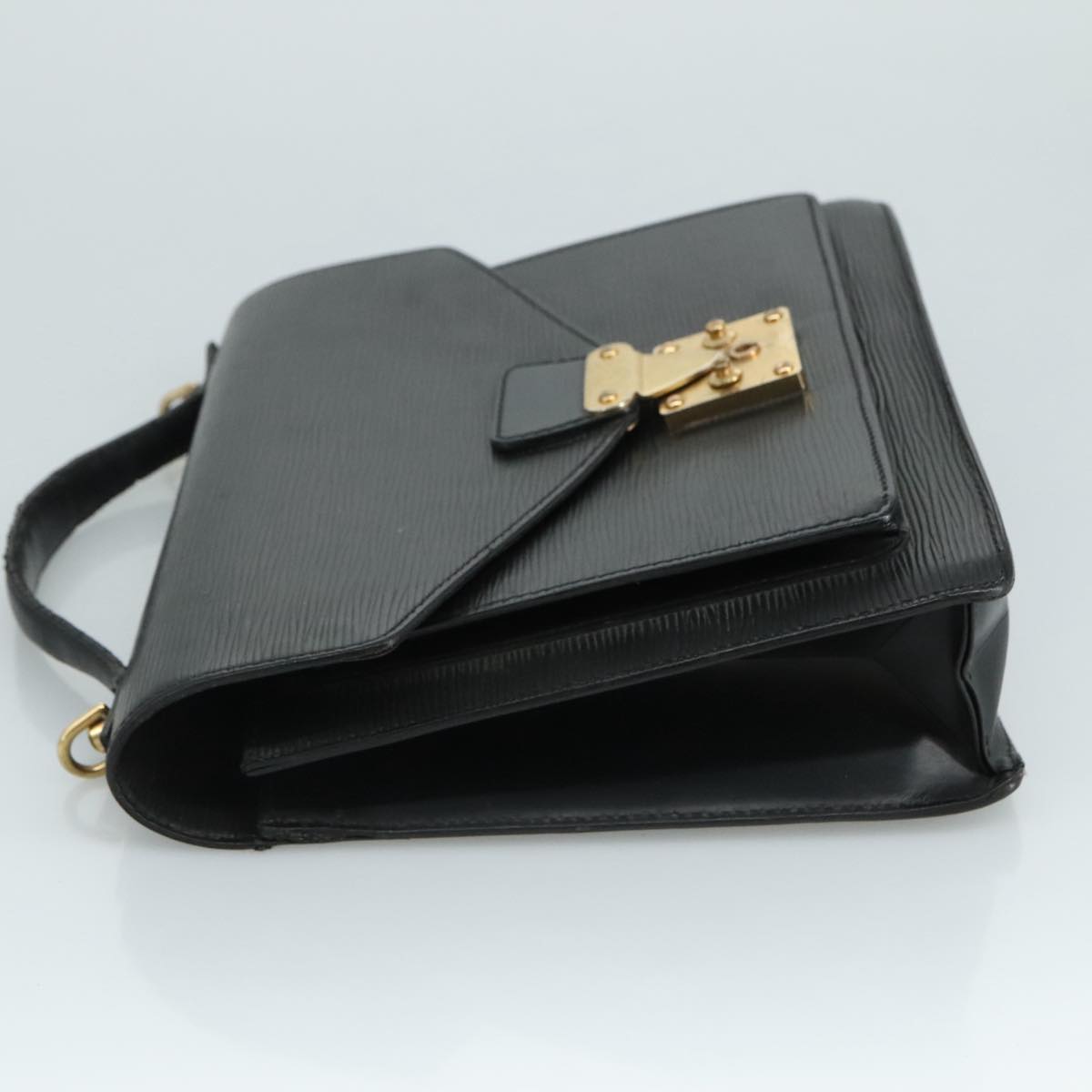 LOUIS VUITTON Epi Monceau 28 Hand Bag Black M52122 LV bs21765