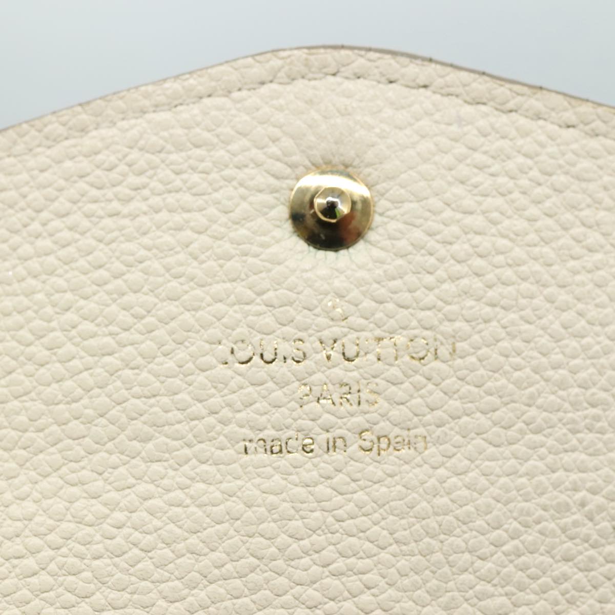 LOUIS VUITTON Empreinte Portefeuille Curieuse Wallet White M60301 bs21775