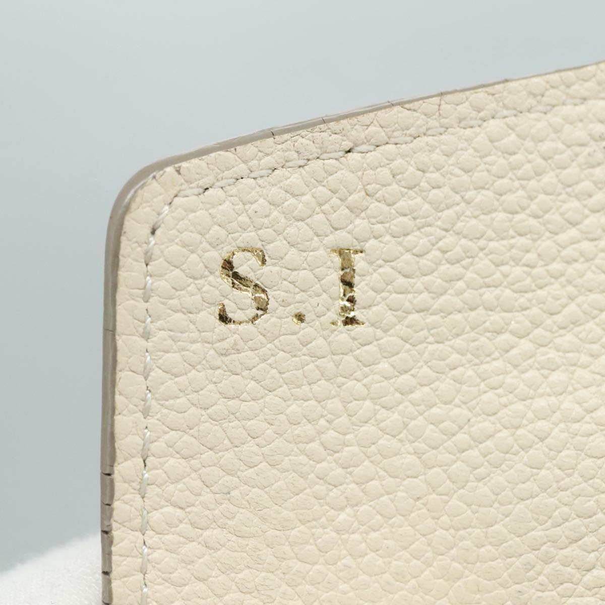 LOUIS VUITTON Empreinte Portefeuille Curieuse Wallet White M60301 bs21775