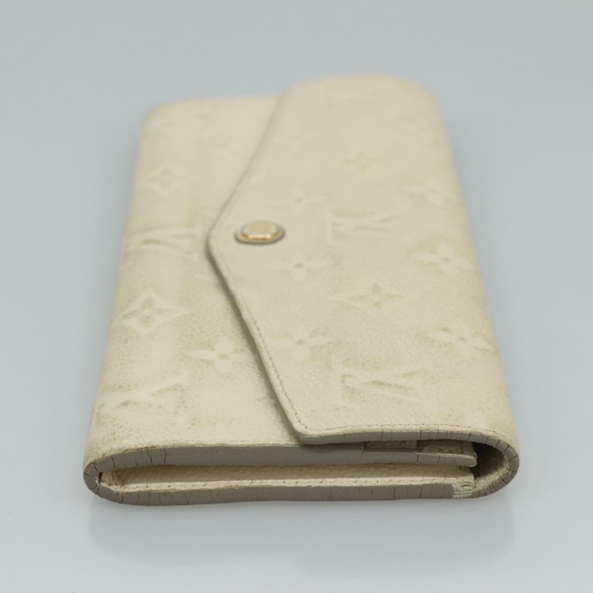 LOUIS VUITTON Empreinte Portefeuille Curieuse Wallet White M60301 bs21775