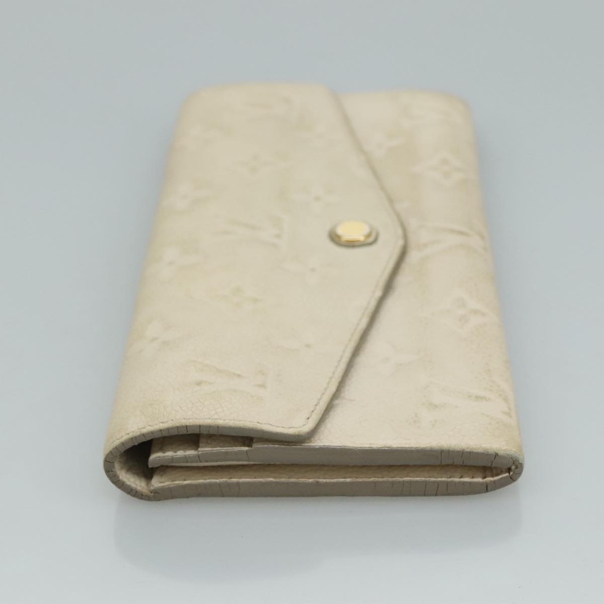 LOUIS VUITTON Empreinte Portefeuille Curieuse Wallet White M60301 bs21775