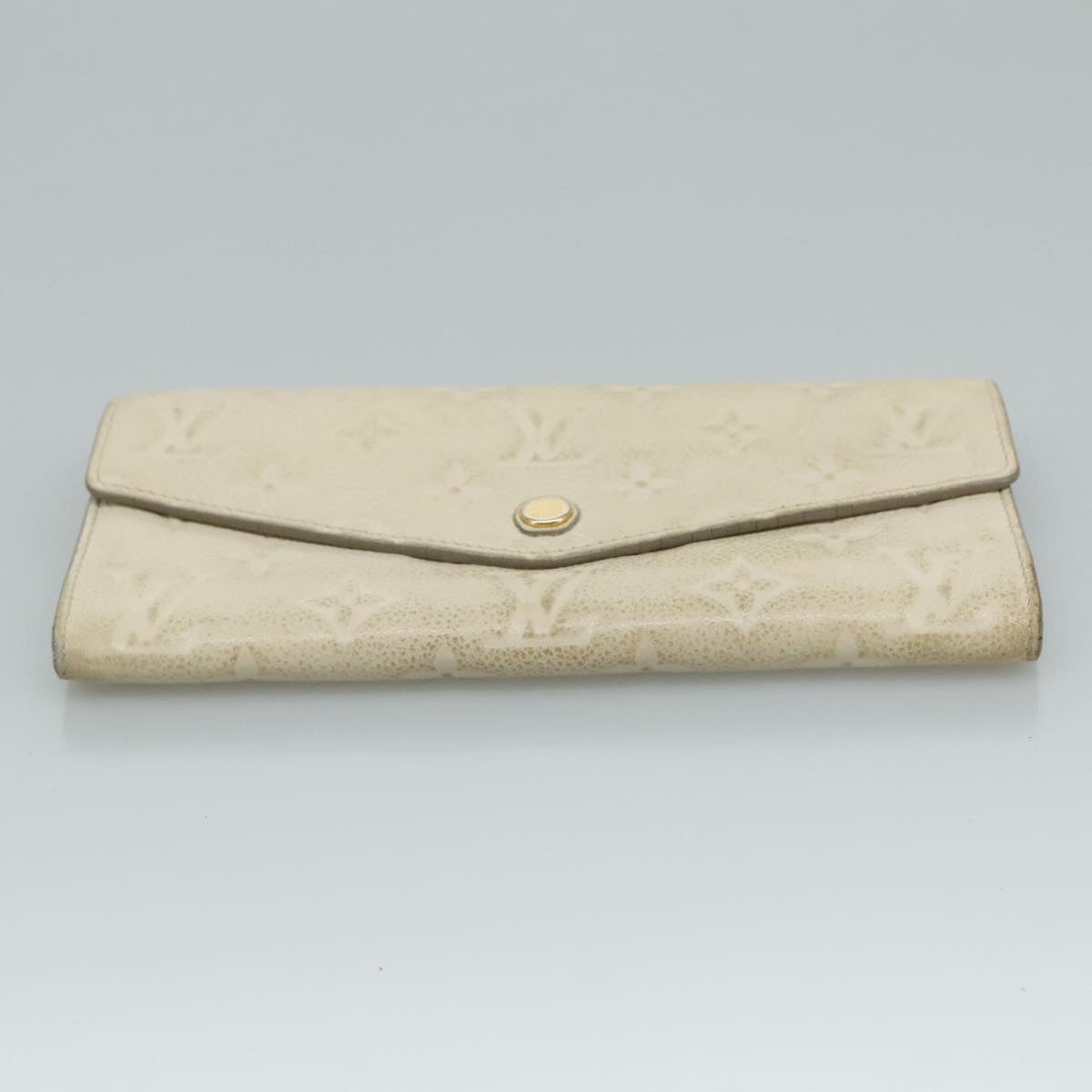 LOUIS VUITTON Empreinte Portefeuille Curieuse Wallet White M60301 bs21775