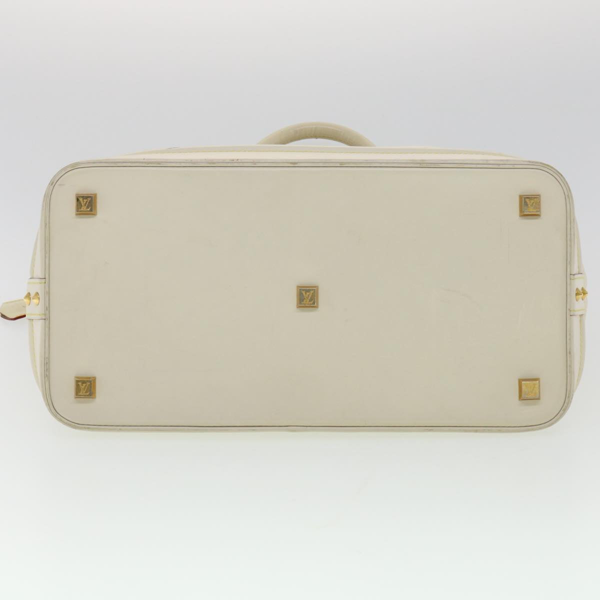 LOUIS VUITTON Suhari Lockit GM Hand Bag Smooth Leather White M91862 bs2241