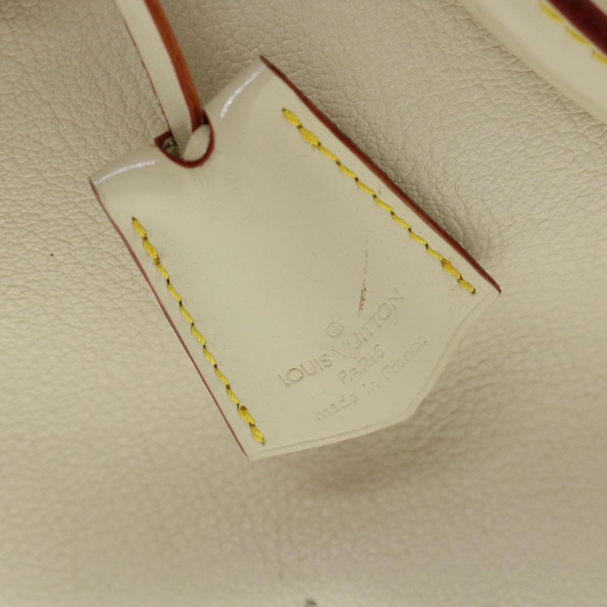 LOUIS VUITTON Suhari Lockit GM Hand Bag Smooth Leather White M91862 bs2241
