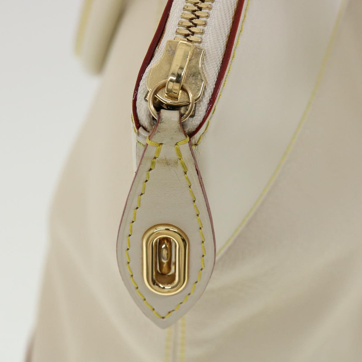 LOUIS VUITTON Suhari Lockit GM Hand Bag Smooth Leather White M91862 bs2241
