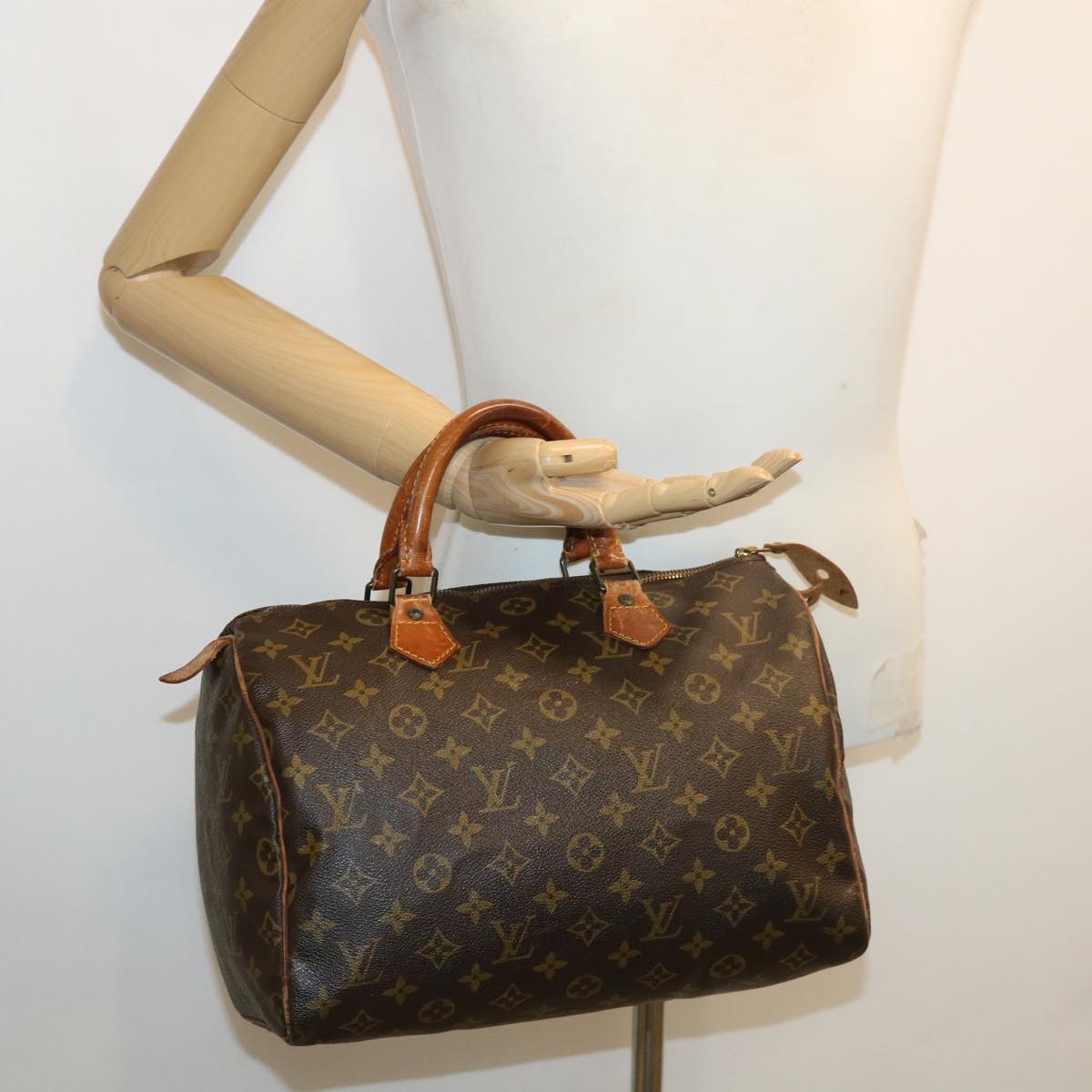 LOUIS VUITTON Monogram Speedy 30 Hand Bag M41526 LV bs2332