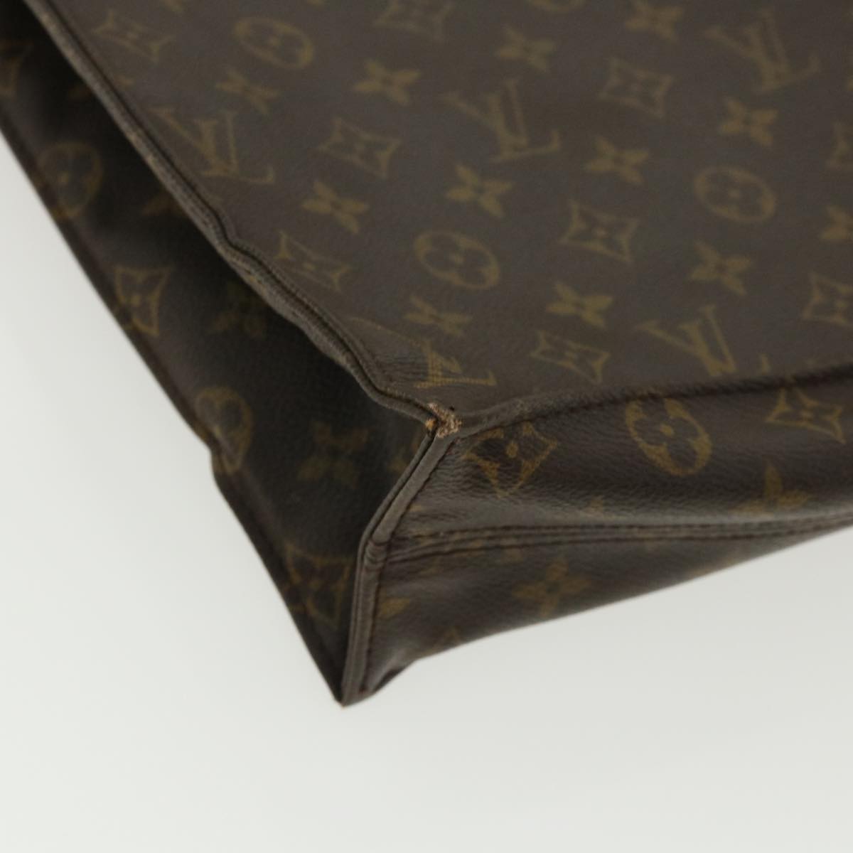 LOUIS VUITTON Monogram Sac Plat Hand Bag M51140 LV bs2333