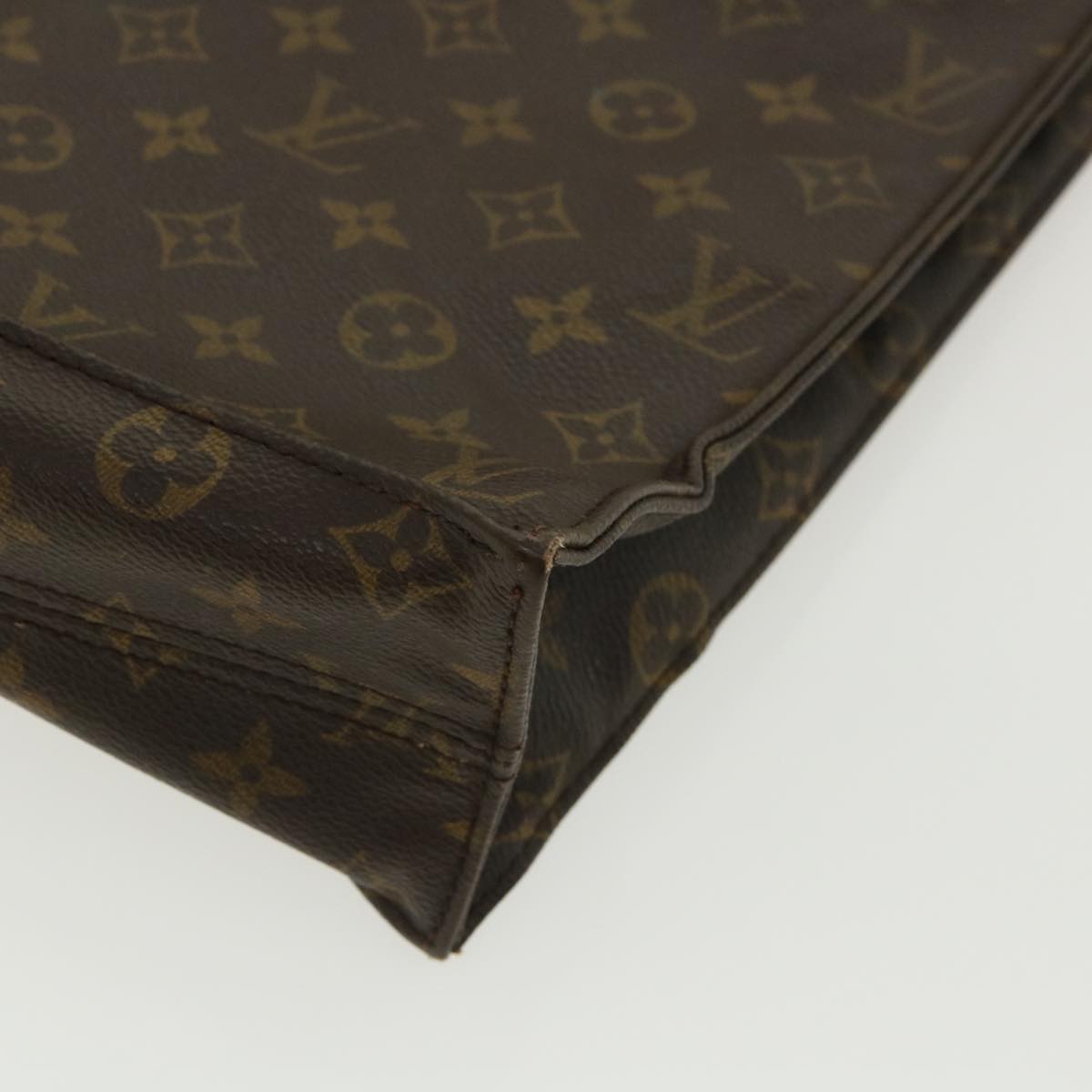 LOUIS VUITTON Monogram Sac Plat Hand Bag M51140 LV bs2333